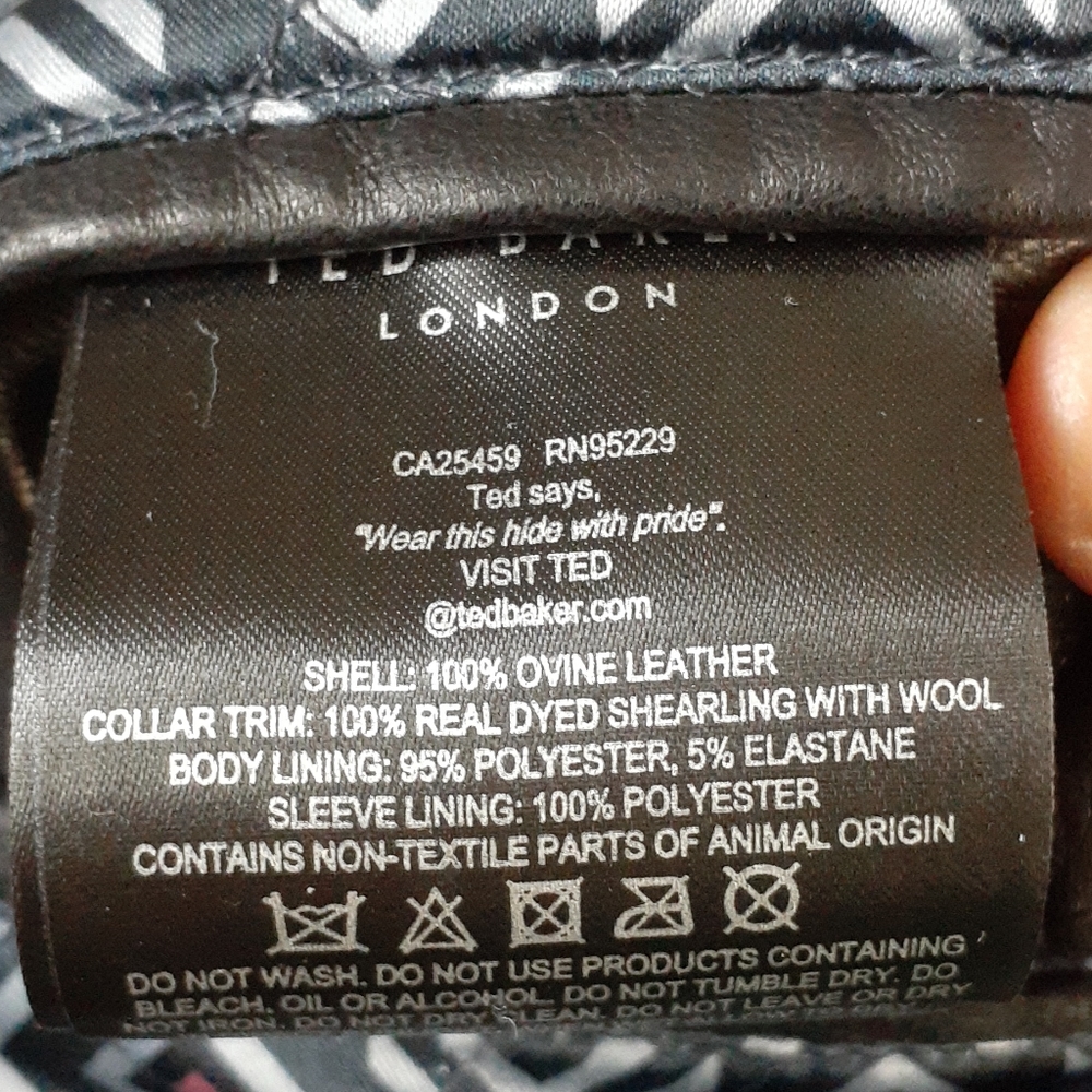 Ted Baker Shearling Leather Coat - image 5